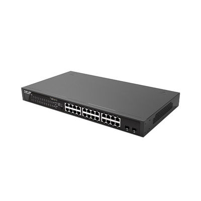 RG-ES126GS-LP24 100G Plug-and-Play POE Access Network Switch with 2 Upstream Ports
