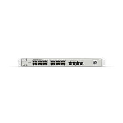 24-port 10/100/1000Mbps Layer 2 Managed Switch with 4 Upstream Ports and ERPS